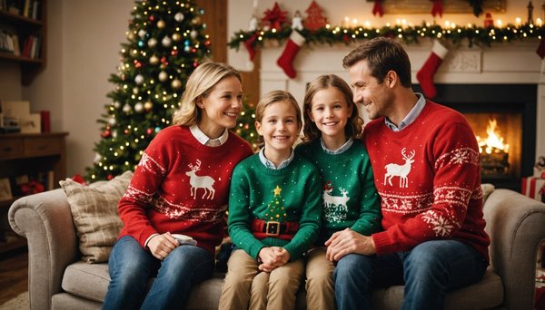 Idées de pulls de noël en famille pour des fêtes mémorables